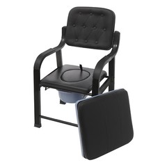 250kg/551lbs Heavy Duty Bedside Commode Seniors Adults Elderly Toilet Chair