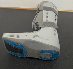Aircast AirSelect Large Walking Boot Pneumatic Inflatable Walker Brace DJO Gray
