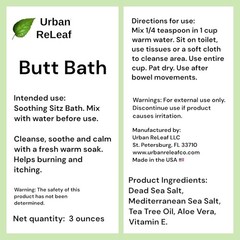 Natural Sitz Bath Treatment for Hemorrhoids, Fissures and Itching Relief