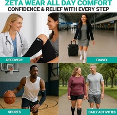OEKO-TEX Certified Plus Size Compression Sleeves 2XL-6XL – Stylish & Effective