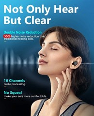 Digital Hearing Aids Noise Cancelling 16 Channel Severe Loss Sound Amplifier ITE