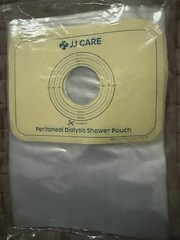 JJ Care Peritoneal Dialysis Shower Pouch Waterproof 14x20cm Disposable 25pk