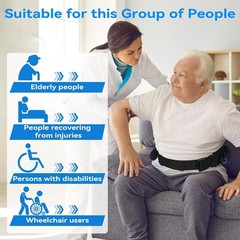 Transfer Gait Belt for Seniors 3 Handles Quick Release Patient Lift