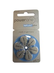 Power One Implant Hearing Aid Batteries Size 675 P675 6 Pack Zinc Air Germany