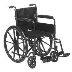 Foldable Manual Wheelchair w/Flip Back Armrest Swing Away Footrest Drive Medical