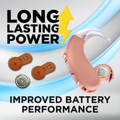 Powermax Size 312 Hearing Aid Batteries, 60 Count Long-Lasting Battery Pack, …