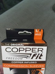 Copper Fit CF2KNLG6 Knee Compression Sleeve – Black