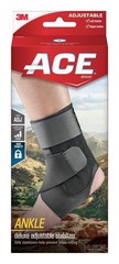 Deluxe Ankle Stabilizer, Adjustable, Black, 1/Pack