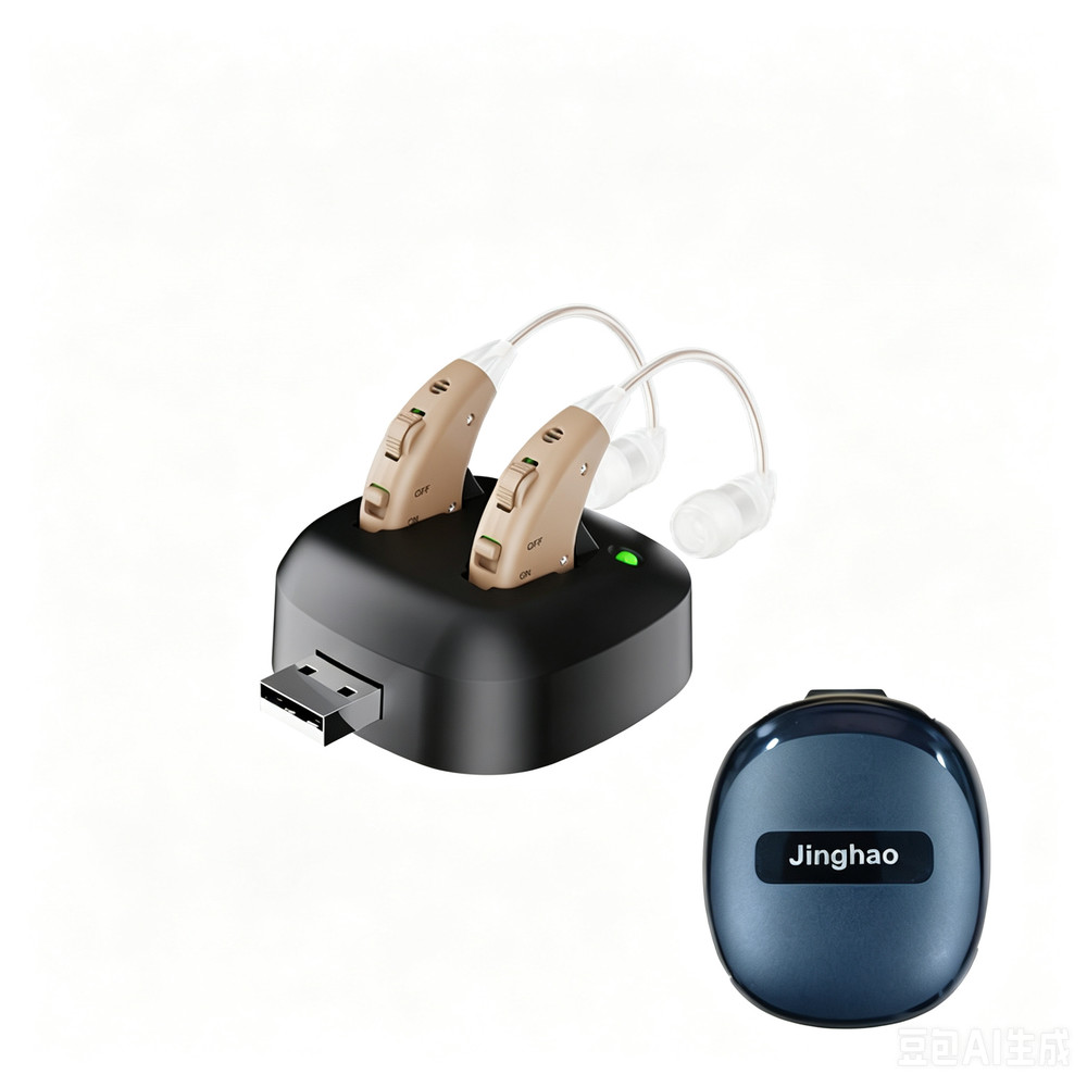 Jinghao Rechargeable Hearing Amplifier – 18H Battery, US SHIPPING