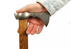 Handmade Tactical Walking Cane-The Remarkable V Handle walking cane-Steampunk Wa