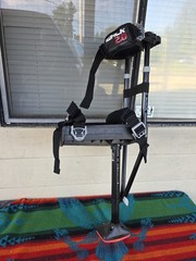 IWALK 2.0 Hands-Free Crutch Adjustable Height Adult Black/Red