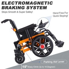 Heavy Duty Electric Wheelchair-Convenience and Performance -with Foldable Design