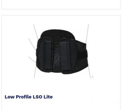 LSO Back Brace LOW PROFILE OTTOBOCK 50R150 Lumbar Support for Spinal Cond – XXL