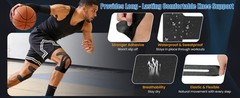 Pre-Shaped Kinesiology Tape for Knees – 14Pcs Waterproof Knee Tape for Knee Pain