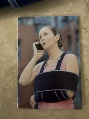 Velpeau Medical Arm Sling Shoulder Immobilizer Medium Blue Cotton See Notes
