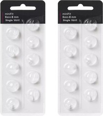 Hearing Aid Domes for Oticon Minifit Single Vent Bass Domes: 2 Packs (8Mm), Univ