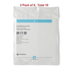 10 Ct, No-Rins Bedside-Care EasiCleanse Rinse-Free Bath Wipe Soft Pack Unscented