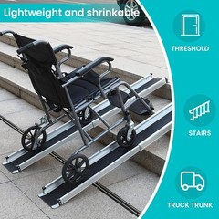 Wheelchair ramp 5FT Lightweight Retractable and Portable with Handbag 2722