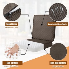20x20x4 Inch Egg Crate Foam Recliner Cushions Elderly NonSlip Seat Support