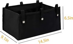 Large Under Seat Rollator Bag – Stylish Basket for Four Wheel Walkers (Black)