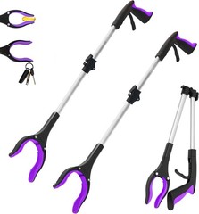2 Pack 32 inch Heavy Duty(up to 10 lbs) Reacher Grabber Tool with Strong