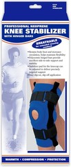 Champion/OTC Knee Stabilizer, Hinged Bars, Neoprene, Blue, (XXX-Large 19.5-21″)