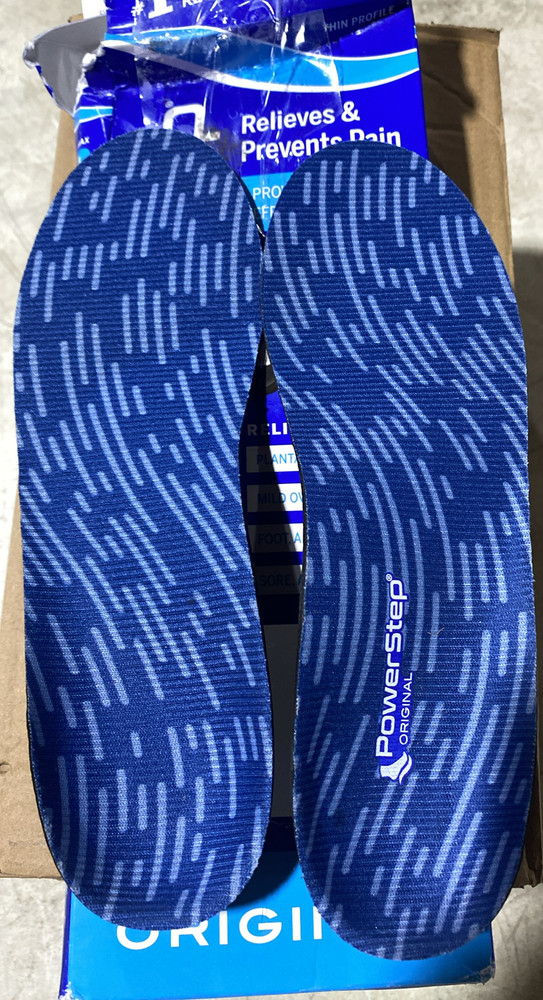 Powerstep Original Thin Profile Relieves Insole ASM (M 3-3 1/2, W 5-5 1/2) OB