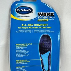 Dr. Scholl’s Work Massaging Gel Advanced Insoles Men’s Sizes 8-14 1 PR