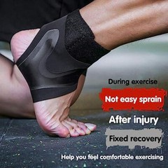 US Ankle Sport Foot Wrap Support Brace Compression Tendon Strap Elastic Bandage