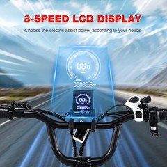 500W 48V Folding Electric Cargo Trike,20″x4″ Fat Tire 3-Wheel,Tricycle for Adult