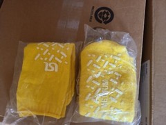 12PACK LSL HealthCare Yellow Double Tread Medical NonSlip Hospital Patient Sock