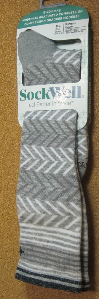 Sockwell Women s Chevron | Moderate Graduated Compression Socks M-L (8-11)