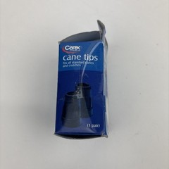 Carex Cane Tips 1″ Metal Reinforced 2 ct (A720-00) BLACK 1 pair
