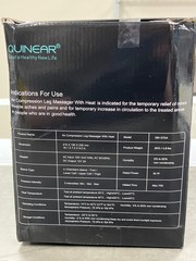 QUINEAR Leg Massager, 3-in-1 Foot Calf & Thigh Massager with Heat and Compressio