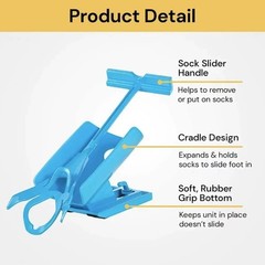 Easy On Easy Off Sock Aid Kit – Perfect Helper for Mobility Challenges, Blue