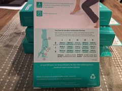Juzo Basic 4411ag 20-30 mmHg Open Toe Compression Stocking Black Sz lI