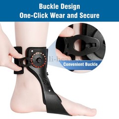 Adjustable AFO Foot Drop Brace with Dial Knob & Air Cushion Ankle Support