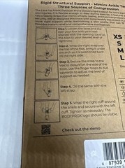 BodyProx – Lace Up Ankle Support Brace Stabilizer – Size Small