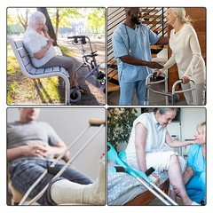 Ergonomic Padded Handle Cushions for Wheelchairs and Walkers, 2 Units,7617