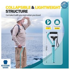 Walking Cane Adjustable Offset Handle 31-36 Inch Lightweight Aluminum Foam Grip