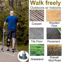 Walker Ski Glides – 2 Pack Universal Fit Walker Accessories for Seniors Folding