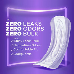 108 Count (2 Packs Of 54) Always Discreet, Long Length Incontinence & Postpartum