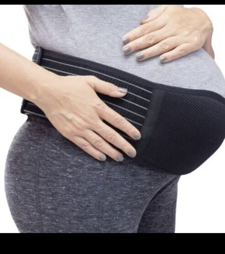 NEW Maternity Support Band. Back, Lumbar Abdominal Relief. Color Blk. NEW