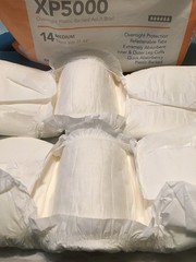 Beyond XP5000 medium (M) plastic backed adult diapers Sample Pack of (2) RARE