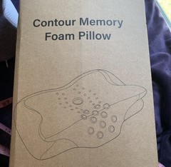 Donoma Side Sleeper Memory Foam Pillow Gray Removable Cover Machine Washable