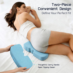 Medical Gel Bed Sore Cushions for Butt, Adjustable Sacral & Coccyx Pressure Reli