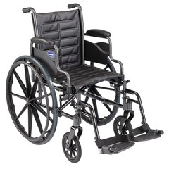 Invacare Tracer EX2 Wheelchair, 18in Seat, Desk Arms & Swing-Away Footrests