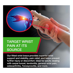 Mueller Wrist Brace Green Fitted Carpal Tunnel Relief