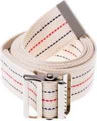 Comfortable 60-Inch Gait Belt in Beige Stripes – Ideal for Nurses and Therapists