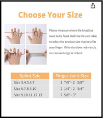 Oval Finger Splints, 5PCS Trigger Splint for Size 6,7,8,9,10